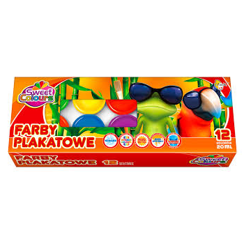 Farby plakatowe OTOCKI 12 kolorów